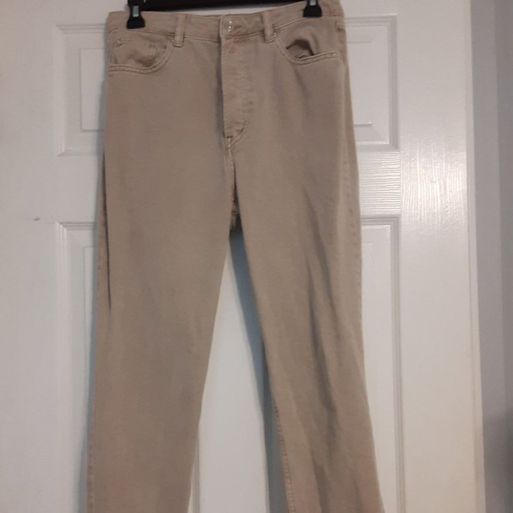 Women's Divided by H&M Beige Straight Leg Vintage Jeans